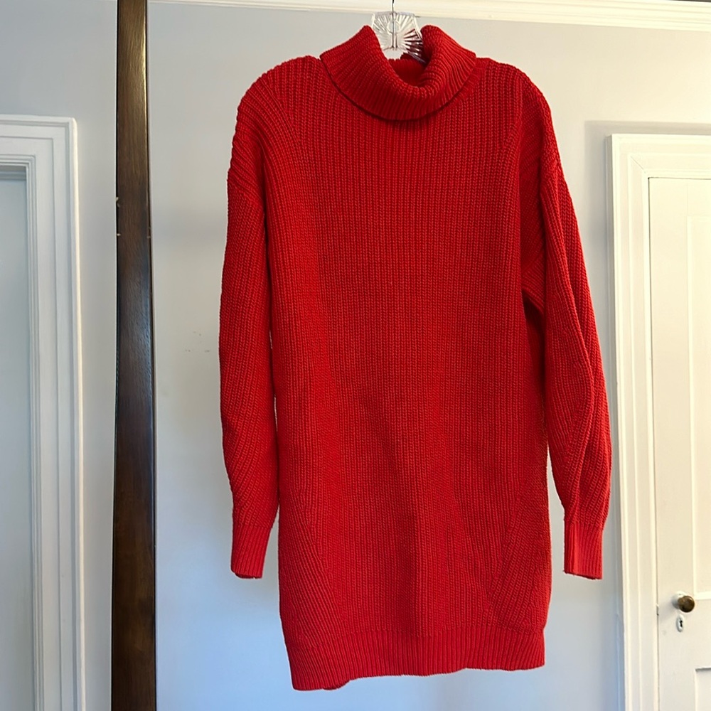 Gianni Bini Red Sweater Mini Dress